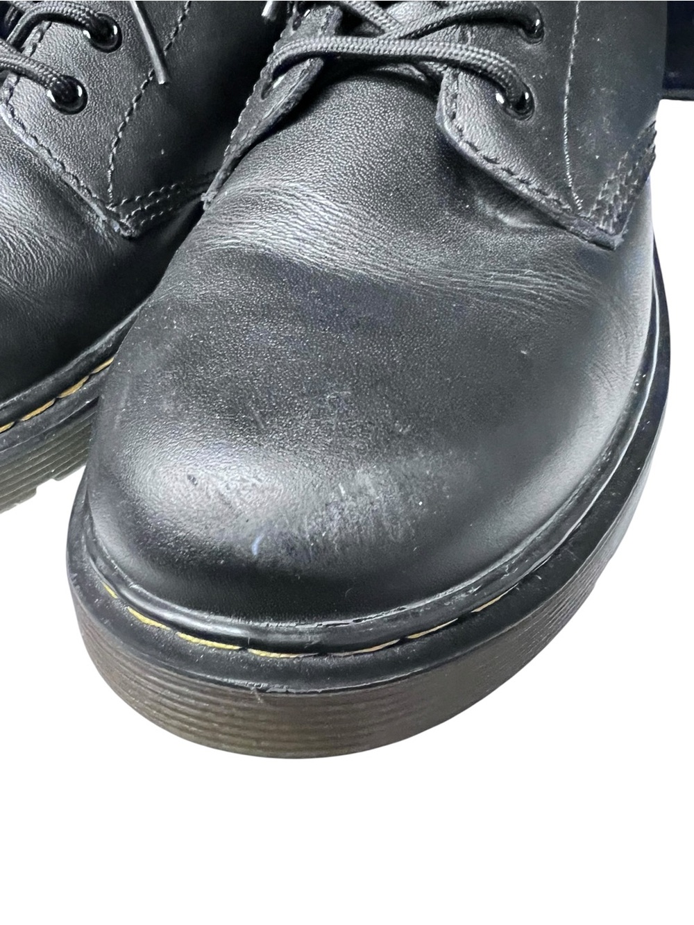 Doc Martens Kids US 4 Air Wair 1460 J Black Combat Boots Side Zip - Picture 7 of 9